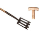 De wit producten spork met zwanehals essen steel 75cm dewit