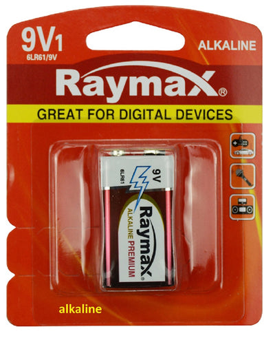 Raymax producten batterij alkaline 6lr61 e 9v x1st