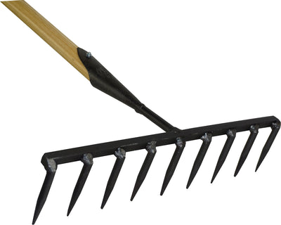 De wit producten zaadhark 9 tands rond essen steel 170cm dewit