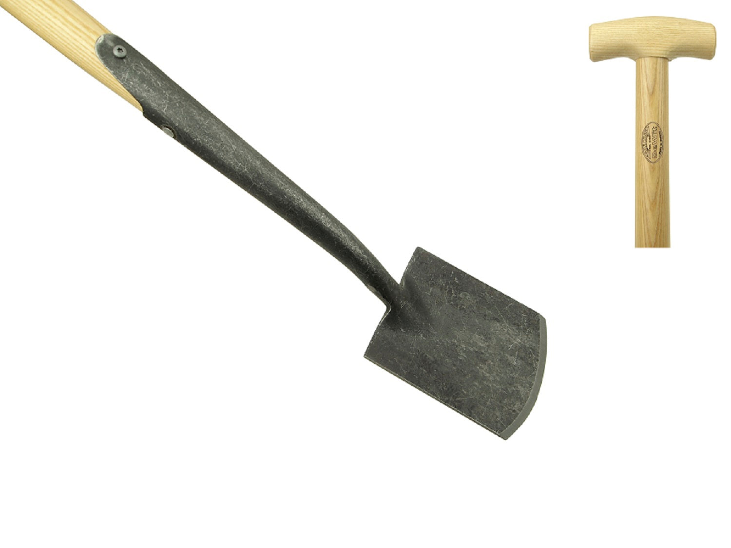 De wit producten damesspade met zwanehals essen steel 75cm dewit