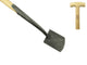 De wit producten damesspade met zwanehals essen steel 75cm dewit