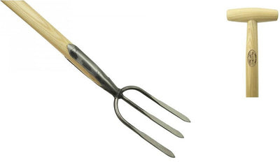 De wit producten tuinvork 3 tands essen steel 900mm dewit