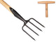 De wit producten grasmat herstelvork 4 tands essen steel 90cm dewit