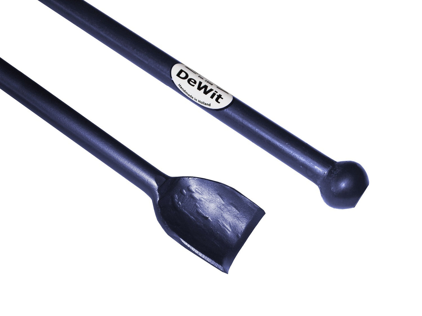De wit producten stootijzer 1200 x 28mm ronde bek en knop dewit