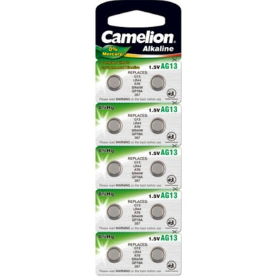 Camelion batterij lr44 v13ga 1.5 volt alkaline knoop blister a10