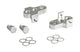Mirage crankverkorters met rvs bouten aluminium t6 zilver