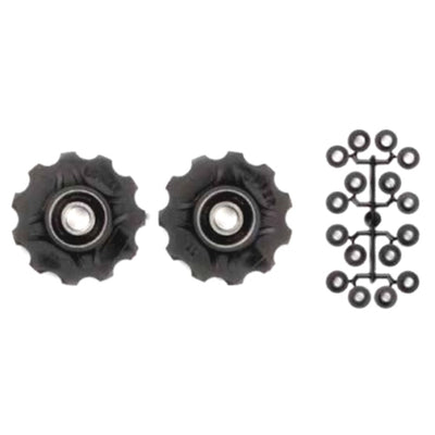 derailleurwieltjes 11 tanden 7-11V zwart 2 stuks
