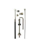 remkabel set voor trommelrem 1350 1000 mm zwart zilver