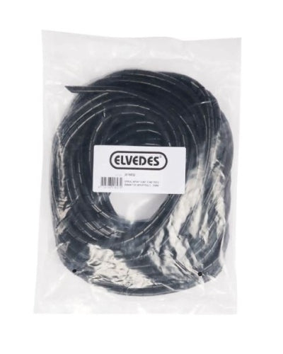 Elvedes spiraalslang (6mm) 10 meter zwart