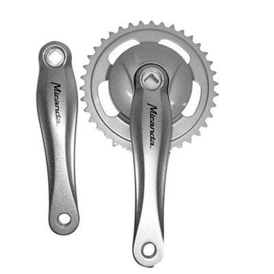 Miranda crankset alfa 1 38 tands alu nexus 91 mm disk ( gazelle ) zilv