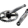 Crankstel 44t alu zwart 3 32 vlak