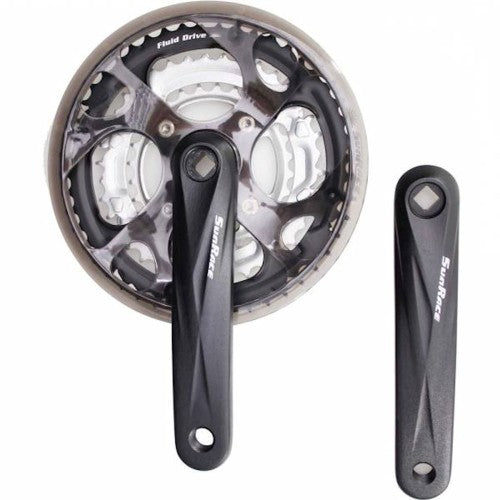 Sunrace - SunRace crankstel FCM300 -5mm 28-38-48 170mm m CG zw zi