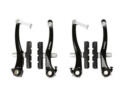 V-brake rem-set zwart voor + achter compleet