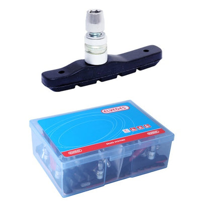 V-brake remblokset Elvedes 72 mm (werkplaatsverpakking van 25 paar)