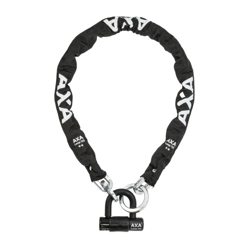 Axa slot ketting loop 9,5x110 met hangslot zwart safety index 15 art 2**