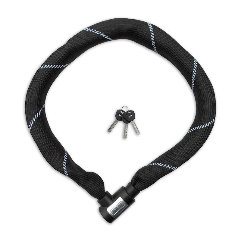 Lynx kettingslot art-2 110 cm x 8.3 mm nylon hoes zwart op kaart