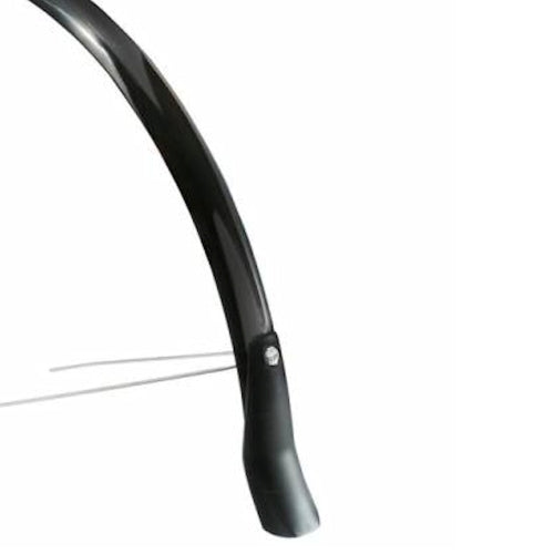 Eurofender snello achterspatbord 46mm - 28 inch zwart