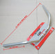Stuurbocht ergotec model trekking 590mm, 25,4mm, alu zilver