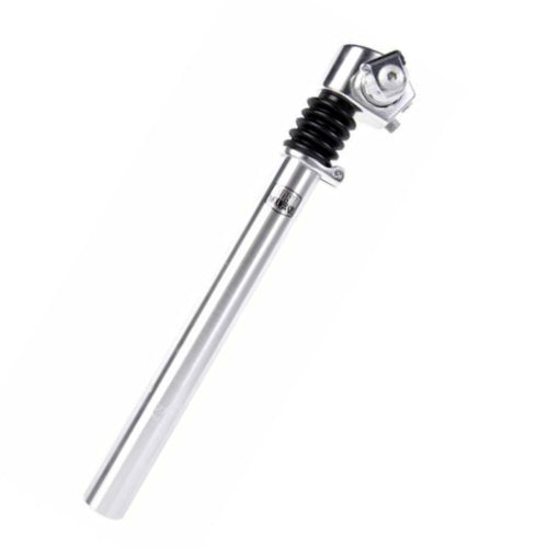 zadelpen verend 27,2 x 310 mm aluminium zilver