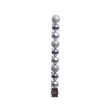 Decoris kerstballen 6cm kunststof zilver 10-dlg - afbeelding 1