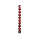 Decoris kerstballen kerst rood van kunststof dia 6 cm 10-delig