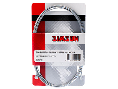 binnenkabel rem 2250 mm zilver