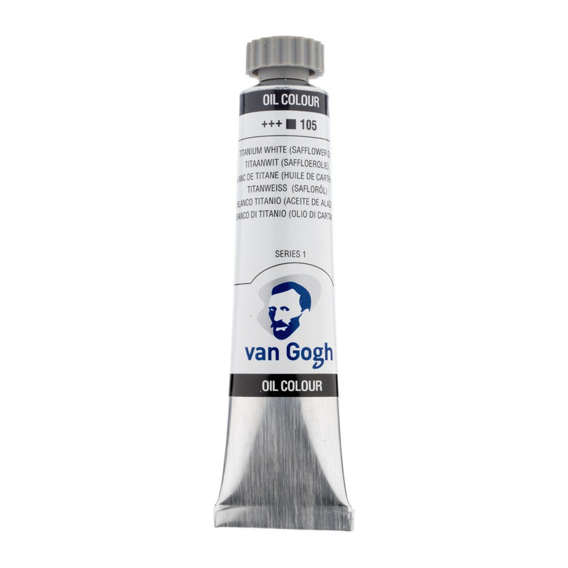Van gogh • olieverf tube 20ml titaanwit (saffloerolie) 105