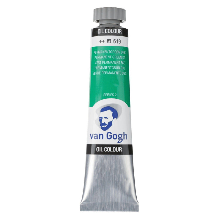 Van gogh • olieverf tube 20ml permanentgroen donker 619