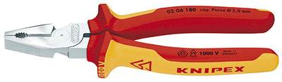 Knipex kracht-kombitang 02 06 180 vde combinatietang (rood geel, lengte 180mm)