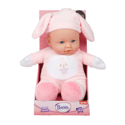 Toi-toys beau zachte babypop in dierenpakje 31cm