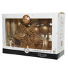 Decoris onbreekbaar kerstballenset 59 assorti ballen met 1 piek licht goud parel butterscotch