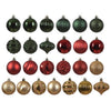 Decoris kerstballen kunststof 30 st.traditioneel