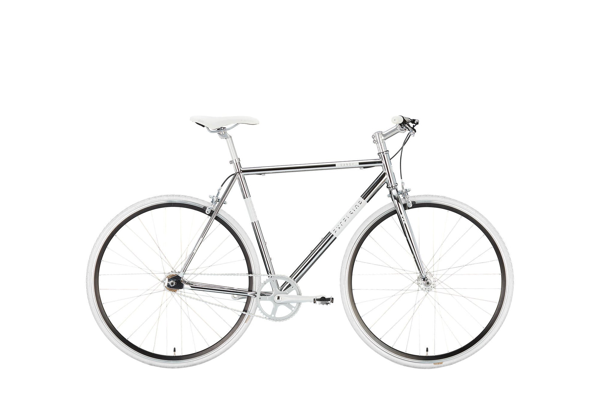 Excelsior singlespeed dandy (#1) bike excels. dandy 28 59 diam. 1sp chrome