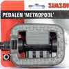 pedalen set Metropool 9 16 inch grijs zwart