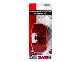 Simson batterij bagagedrager achterlicht cliff 1 led on of