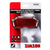 Simson batterij bagagedrager achterlicht tunnel 3 led auto