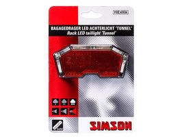 Simson batterij bagagedrager achterlicht tunnel 3 led auto