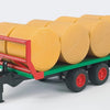 Bruder balentransporter met 8 strobalen