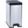 Curver decobin slim afvalbak 25l zilver
