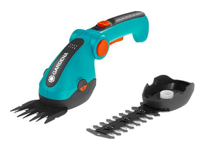 Gardena accu gras- buxusschaar comfortcut li grasschaar (turquoise zwart, incl. li-ion-accu 3,0ah)