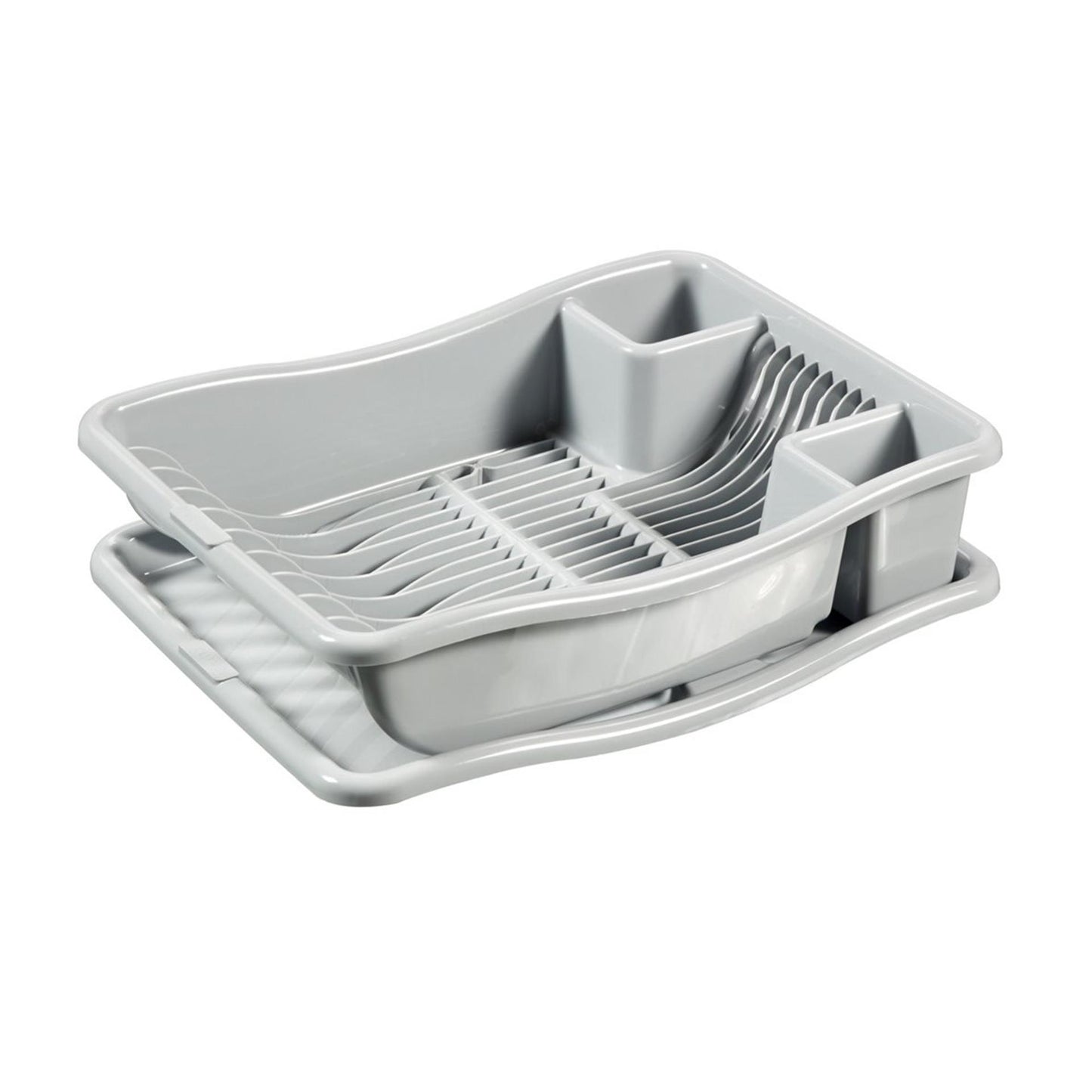 Curver afdruiprek s met plateau lichtgrijs 29x39x11cm