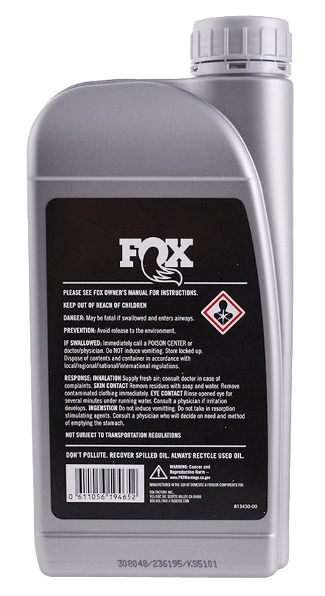 Fox racing shox suspension fluid 4wt 1000ml