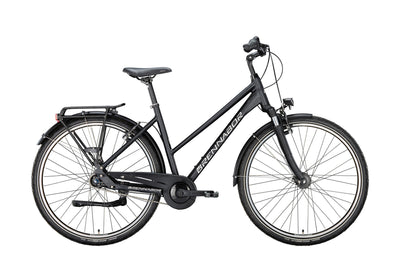 Brennabor trekkingfiets t-42 mod. 24 bike trekking t-42 28 45 trap. 7sp.black white