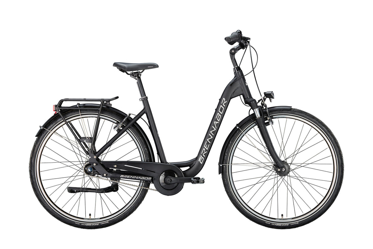 Brennabor trekkingfiets t-42 mod. 24 bike trekking t-42 28 55 wave 7sp.black white