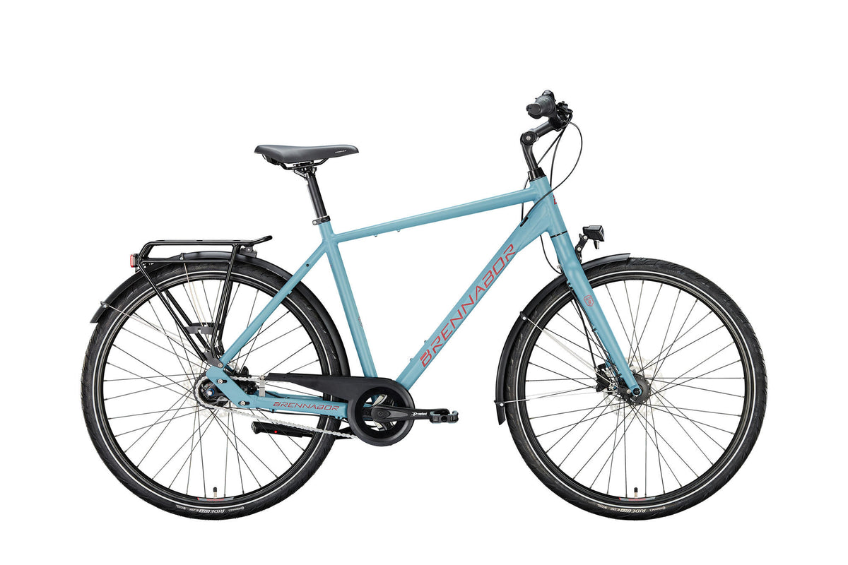 Brennabor trekkingfiets t-48 mod. 24 bike trekking t-48 28 55 he. 8sp. blue burgundy