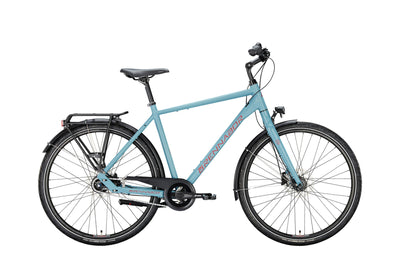 Brennabor trekkingfiets t-48 mod. 24 bike trekking t-48 28 55 he. 8sp. blue burgundy