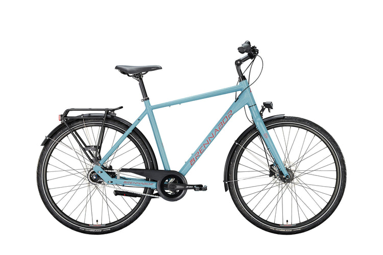 Brennabor trekkingfiets t-48 mod. 24 bike trekking t-48 28 55 he. 8sp. blue burgundy