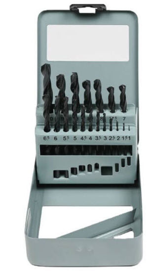 Boorset 19 delig hss stalen cassette