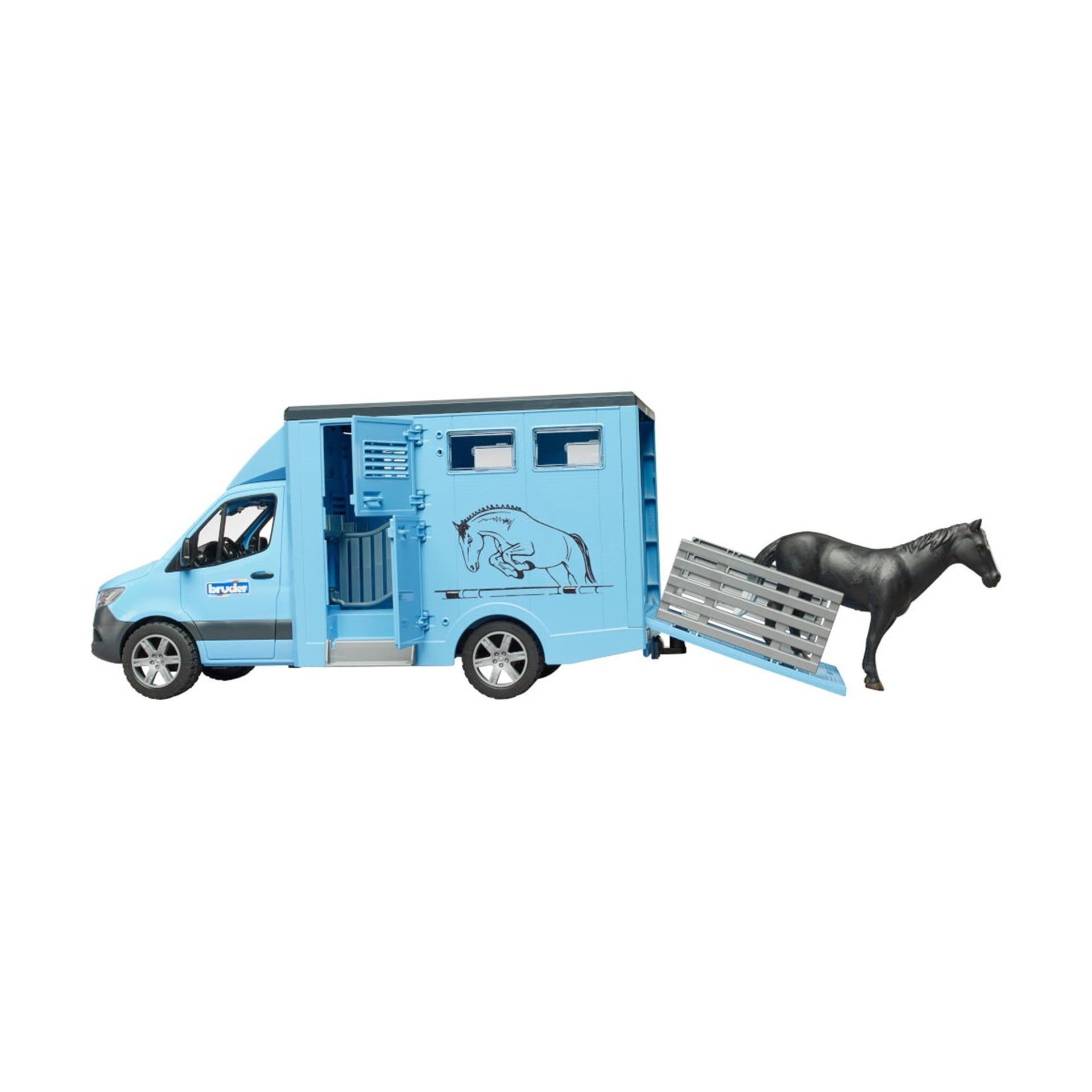 Bruder mercedes benz sprinter paardentransport m 1 paard - 1:16