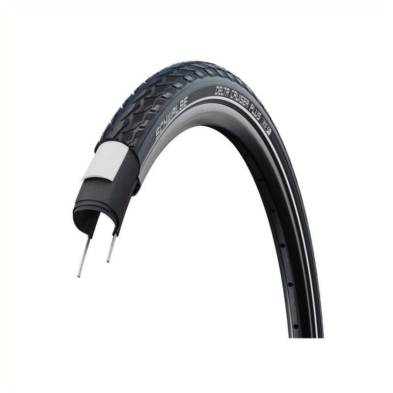 Buitenband Schwalbe Delta Cruiser Plus PunctureGuard 28 x 1.75 47-622mm - zwart met reflectie